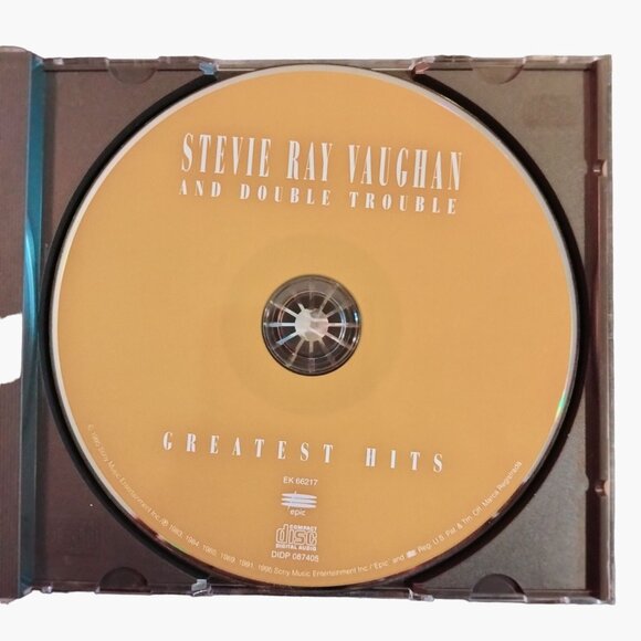 Stevie Ray Vaughan Double Trouble Greatest Hits CD - Picture 3 of 4